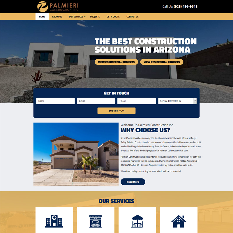 Palmieri Website Design
